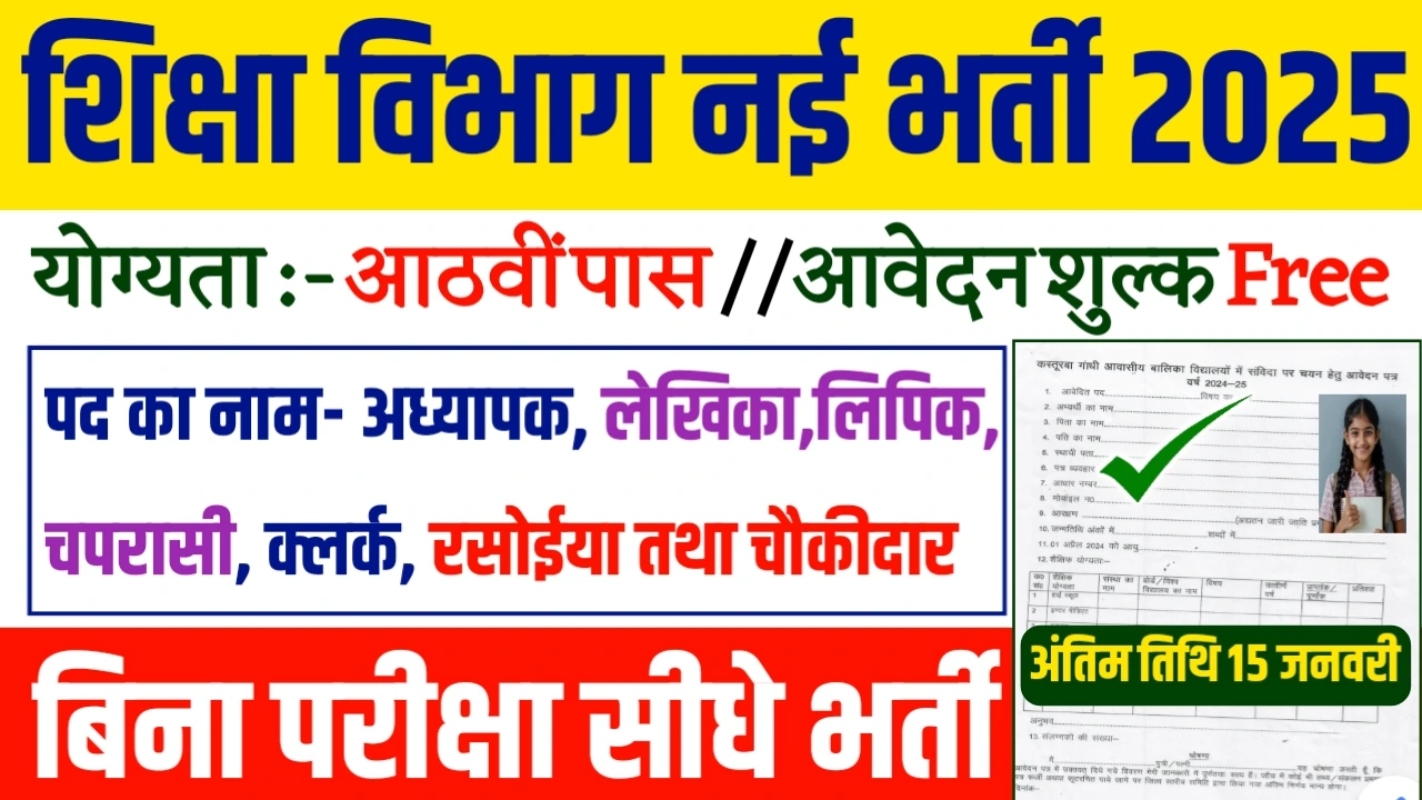 New Govt Job Vacancy 2025