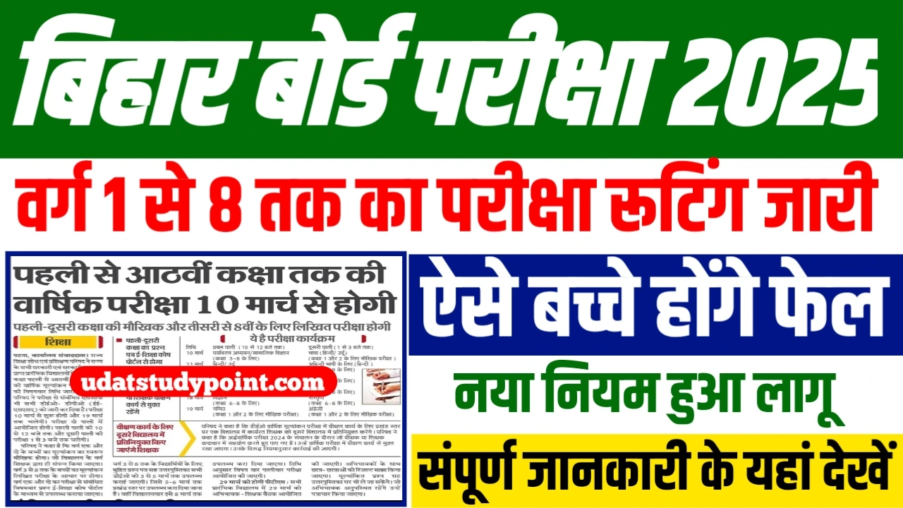 Bihar Vidyalaya Exam Routine 2025