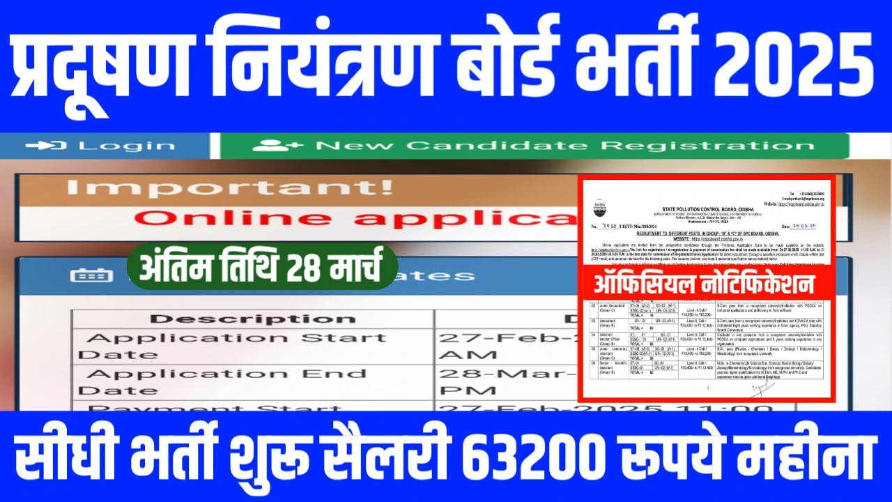 Pollution Control board Vacancy