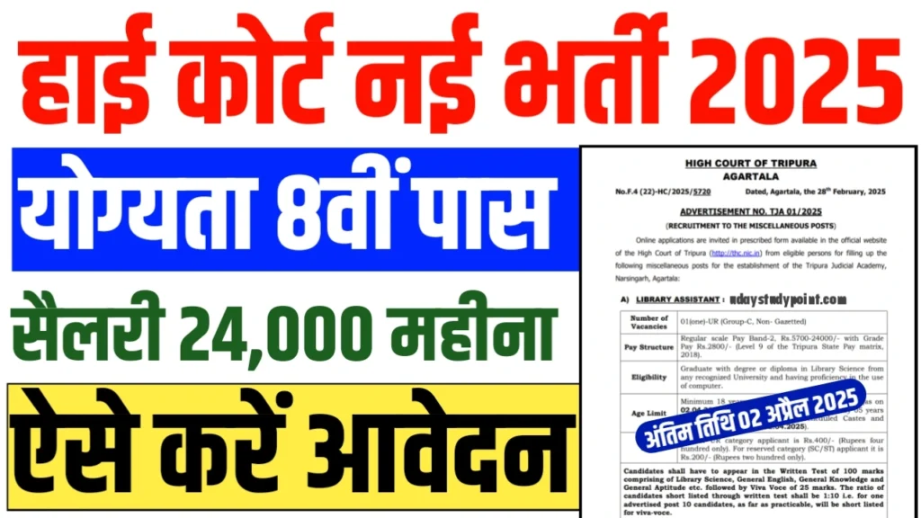 High Court Groud D Vacancy 2025