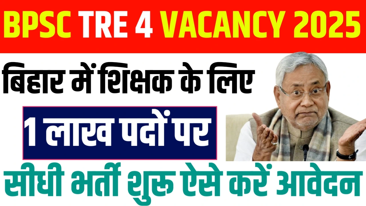 BPSC TRE 4 TEACHER VACANCY 2025