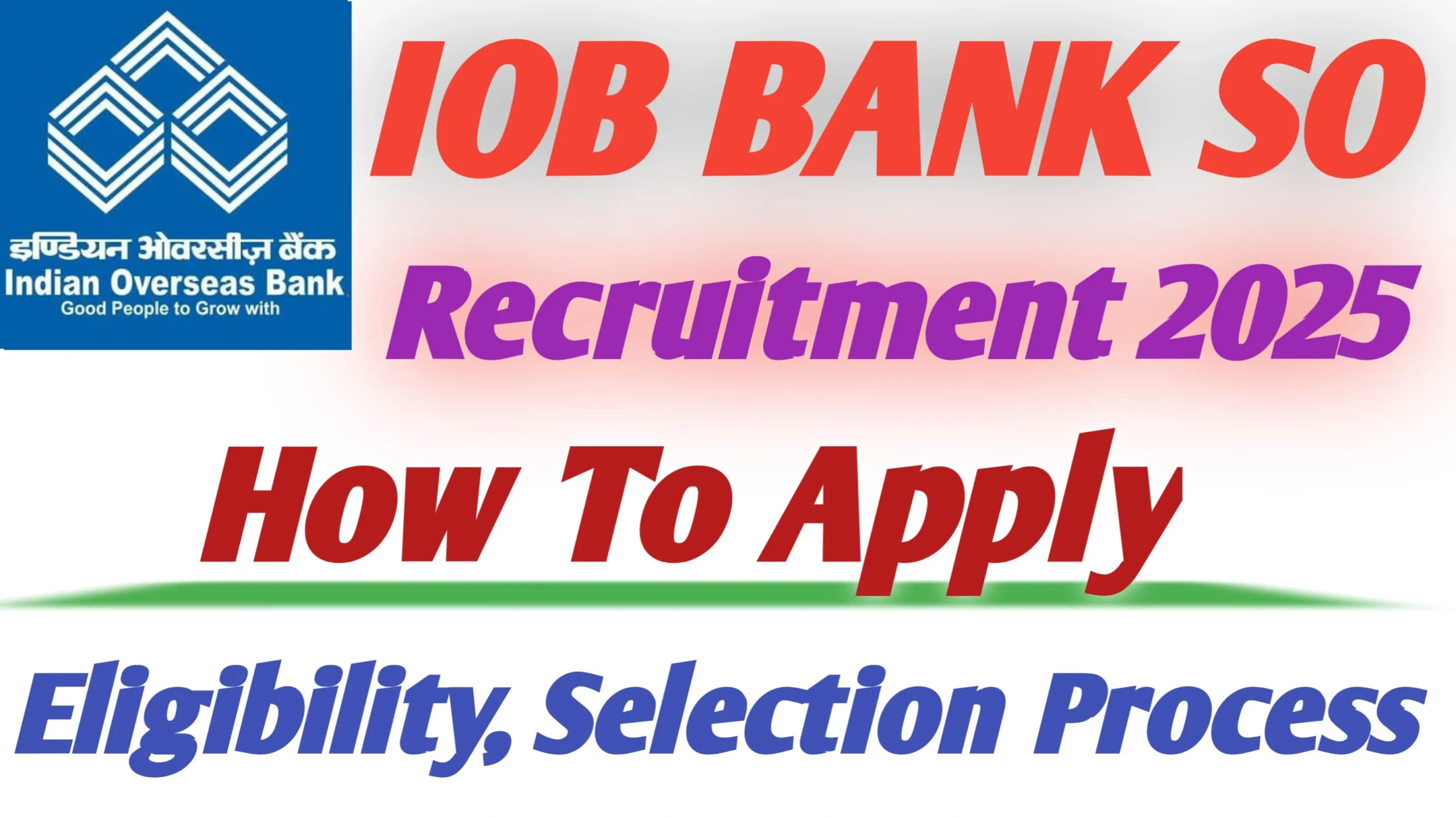 IOB Bank recruitment 2025